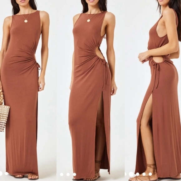 L*space Tianna dress size small NWT color-coffee - Picture 5 of 6